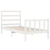 vidaXL Bed Frame without Mattress White 90x200 cm Solid Wood Pine