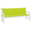 vidaXL Garden Bench Cushions 2pcs Bright Green 180x50x7cm Oxford Fabric