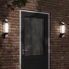 vidaXL Outdoor Wall Lights 2pcs Black Stainless Steel