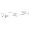 vidaXL Floating Wall Shelf White 90x23.5x3.8 cm MDF
