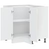 vidaXL Kitchen Corner Base Cabinet Porto High Gloss White Engineered Wood