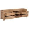 vidaXL TV Cabinet 115x30x40 cm Solid Teak Wood