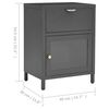 vidaXL Nightstands 2 pcs Anthracite 40x30x54.5 cm Steel and Glass