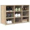 vidaXL Shoe Cabinet Sonoma Oak 77.5 x 30 x 51 cm Engineered Wood