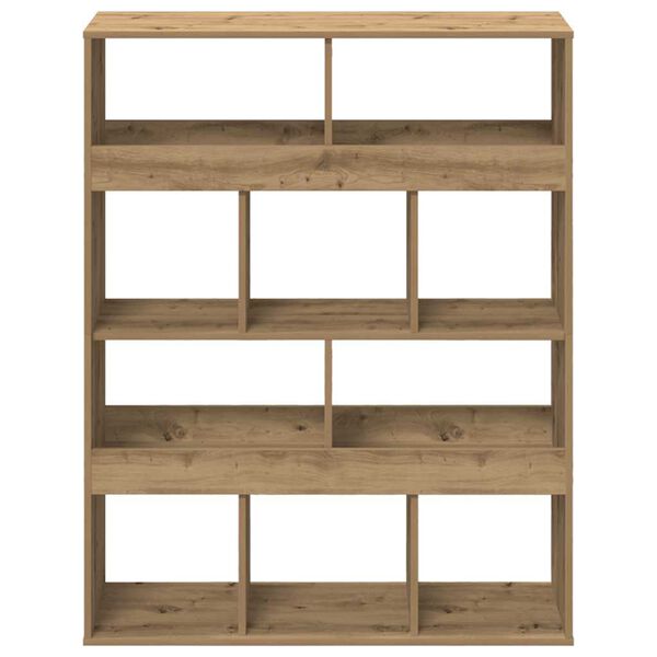 vidaXL Bookcase Artisan Oak 100x33x125.5 cm Engineered Wood
