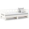 vidaXL Pull-out Day Bed without Mattress White 2x(90x200) cm