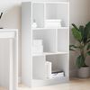 vidaXL Bookcase White 57x28.5x107.5 cm Engineered Wood