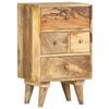 vidaXL Bedside Cabinet 36x30x60 cm Solid Mango Wood