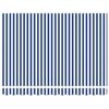 vidaXL Manual Retractable Awning with LEDs Blue and White 2.5 x 2 m