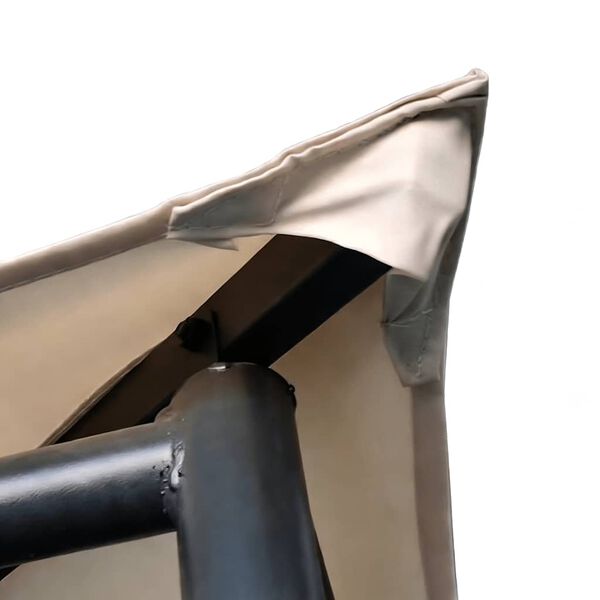 vidaXL Gazebo Pavilion Tent Canopy 4x4 m Steel Beige