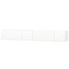 vidaXL Tv Cabinet | Set of 2 | High gloss white | Engineered wood, PVC edges