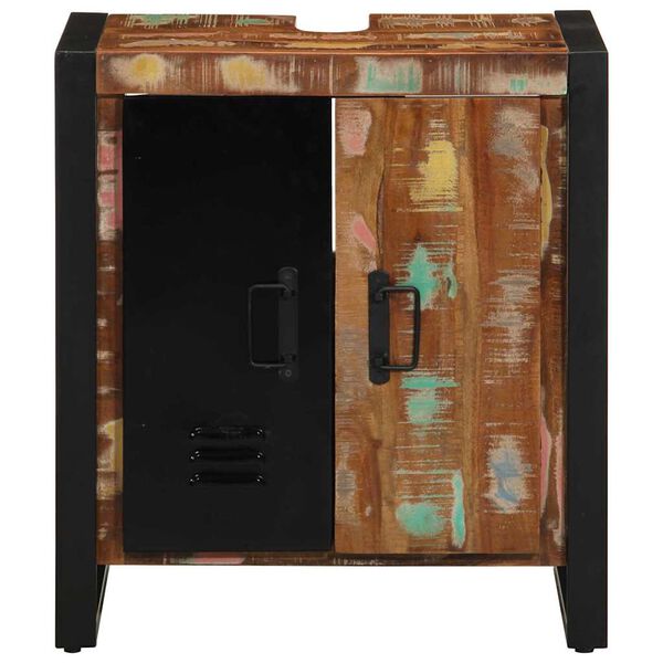 vidaXL Bathroom Cabinet Brown 55 x 35 x 60 cm Solid Reclaim Wood