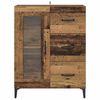 vidaXL Sideboard Old Wood 69.5 x 34 x 90 cm Engineered Wood and Iron
