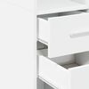 vidaXL Slim Storage Cabinet White 30x42.5x225 cm Engineered Wood