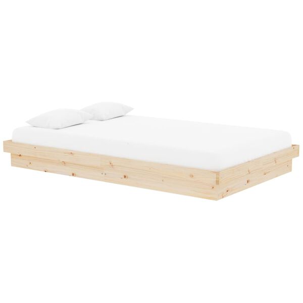 vidaXL Bed Frame without Mattress Solid Wood 120x200 cm