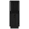 vidaXL Book Cabinet/Room Divider Black 51x25x70 cm Solid Wood Pine