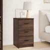 vidaXL Bedside Cabinet Brown oak 38 x 38 x 66 cm Engineered wood