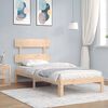 vidaXL Bed Frame without Mattress Small Single Solid Wood Pine
