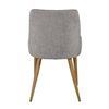 Venture Home Dining Chairs 2 pcs Plaza Polyester Grey and Natural