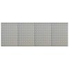 vidaXL Wall-mounted Peg Boards 4 pcs 40x58 cm Steel