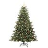 vidaXL Artificial Christmas Tree with 300 LEDs with Stand Green 210 cm