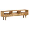 vidaXL TV Cabinet Solid Mango Wood 140x30x41 cm