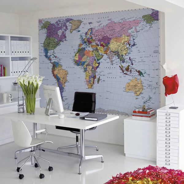 Komar Photo Mural World Map 254x184 cm 4-050