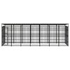 vidaXL Outdoor Dog Kennel with Roof Steel 12.9 m²