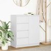 vidaXL Sideboard with Drawers White 71x35x84 cm Engineered Wood