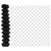 vidaXL Chain Link Fence 25 x 1.2 m Steel Grey