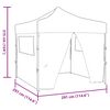 vidaXL Party Tent Folding Blue 291 x 291 x 315 cm Oxford Fabric