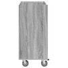 vidaXL Golf Cabinet with Wheel Plain Grey Sonoma 65 x 45 x 98 cm