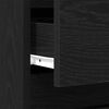 vidaXL Bedside Cabinet Black Oak 40 x 35 x 50 cm Engineered Wood