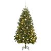 vidaXL Artificial Hinged Christmas Tree 300 LEDs & Ball Set 300 cm