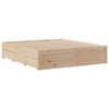 vidaXL Bed Frame without Mattress with Drawers 180x200 cm Super King Solid Wood Pine