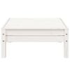 vidaXL Garden Sofa 3-Seater with Footstool White Solid Wood Pine