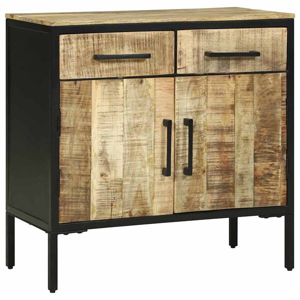 vidaXL Sideboard with Drawer 70 x 35 x 70 cm Solid Mango wood