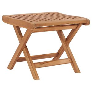 vidaXL Folding Footrest 46,5x49x41,5 cm Solid Teak Wood