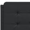 vidaXL Bed Frame without Mattress "Zadar" Black 140x200 cm Faux Leather