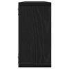 vidaXL Wall Cube Shelves 2 pcs Black Oak 100x15x30 cm Engineered Wood