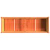 vidaXL Garden Planter Wax Brown 150x50x70 cm Solid Wood Pine