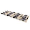 vidaXL Slatted Bed Base without Mattress with 42 Slats 7 Zones 70x200 cm