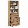 vidaXL Highboard Artisan Oak 69.5 x 34 x 180 cm Engineered Wood