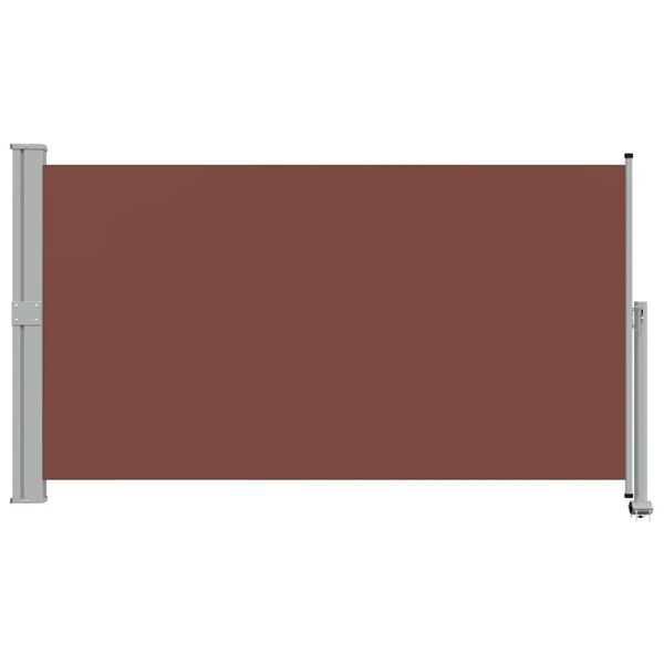 vidaXL Patio Retractable Side Awning 140 x 300 cm Brown