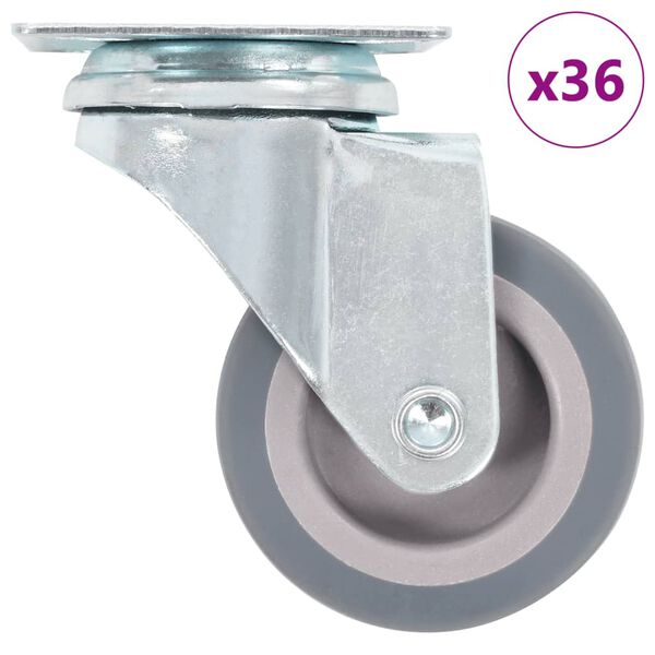 vidaXL 36 pcs Swivel Casters 50 mm
