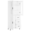 vidaXL Highboard White 69.5x34x180 cm Engineered Wood