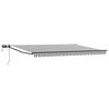 vidaXL Manual Retractable Awning with LEDs 4.5 x 3 m