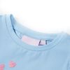 Kids' T-shirt with Ruffle Sleeves Light Blue 104
