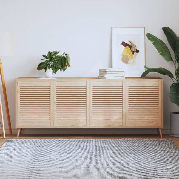 vidaXL Cabinet Doors Louvred Design 4 pcs 61.5x49.4 cm Solid Wood Pine