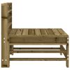 vidaXL Garden Middle Sofas 2 pcs Impregnated Wood Pine